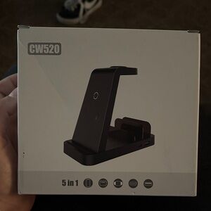 Black 5-in-1 Charging Station